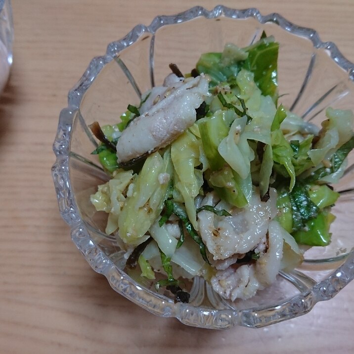 冷しゃぶキャベツ～塩昆布和え～